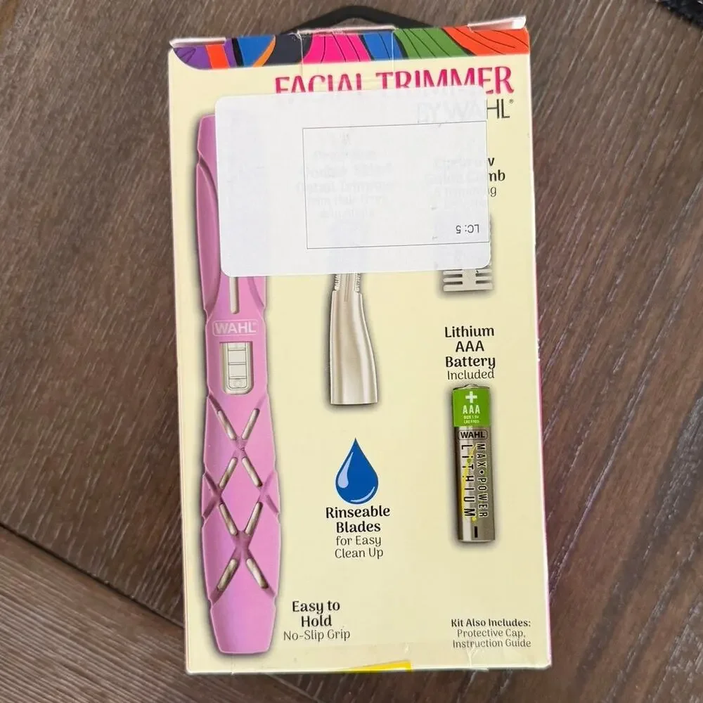 Wahl Be Radiant DualTech Facial Hair Trimmer Eyebrow Shaper Pink Cordless New